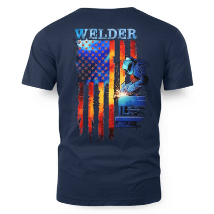 USA Flag Welder Apparel – Patriotic T-Shirt
